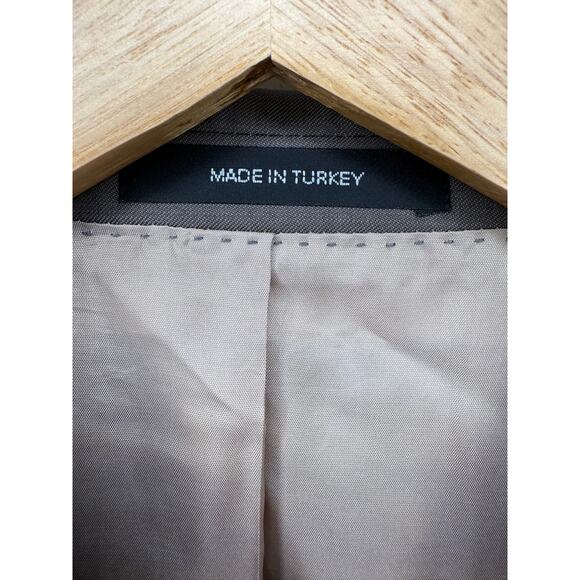 Hugo Boss 44R Scorcese Movie Blazer 100% Wool Dinner Suit Jacket 3 Button Taupe - Picture 8 of 9